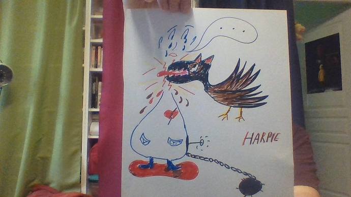 dessin harpie